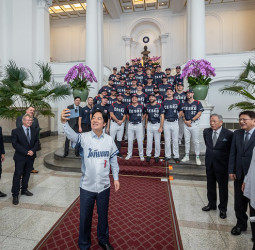 總統賴清德接見捷克國家棒球代表隊 期待促進技術交流及深化臺捷夥伴關係