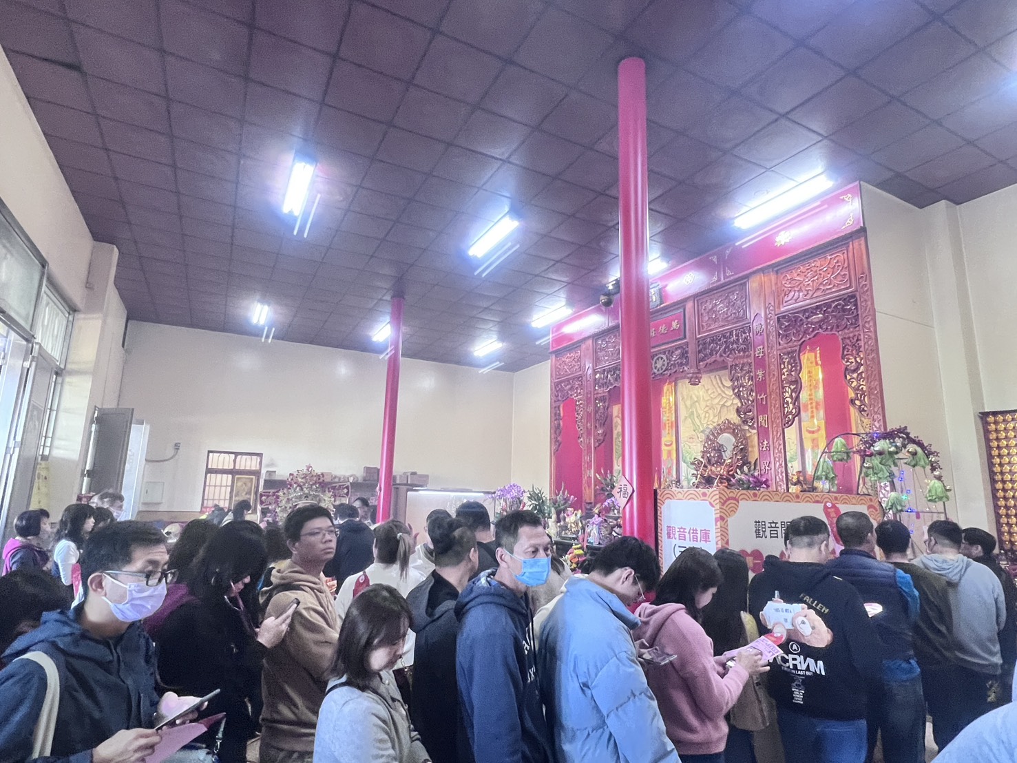 南投縣龍華宮觀音開庫 這招「借財借運」讓霉運轉紅運