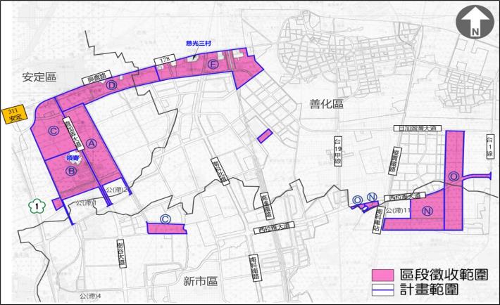 臺南南科特定區 A～O 區段徵收進度公布 臺南市政府表示所有權人超過2000人，12 月可領補償費