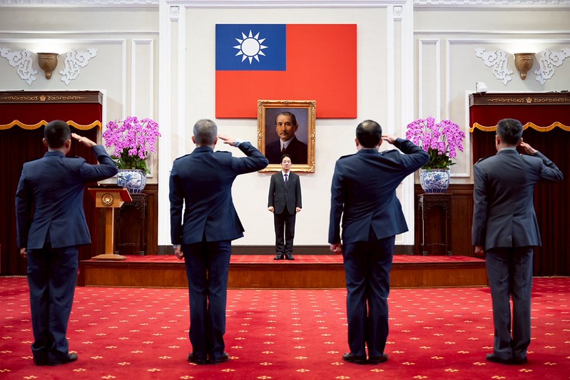 賴清德總統主持將官晉任授階典禮 強調透過「新訓練、新裝備、新科技」打造現代化國軍,確保臺灣民主防衛力