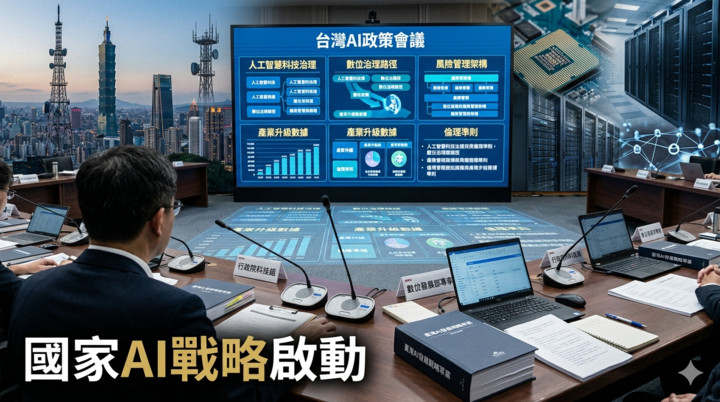 行政院長卓榮泰宣布成立國家人工智慧戰略特別委員會　啟動首部國家人工智慧發展綱領