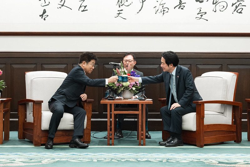 賴清德總統接見日本前內閣官房長官加藤勝信眾議員乙行　期盼擴大科技經貿合作與深化臺日情誼