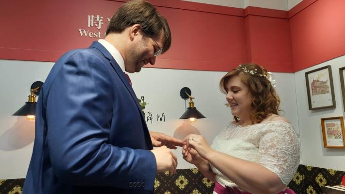 德國新人跨海浪漫登記結婚！從德國到臺南，浪漫古都吸引國際新人結婚