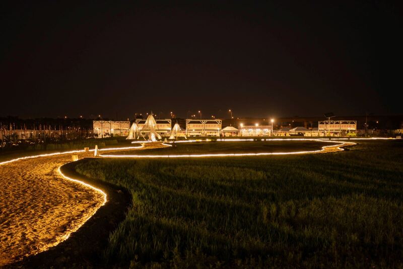 屏東熱帶農業博覽會熱鬧開幕 屏東地景彩稻田開放遊客走入