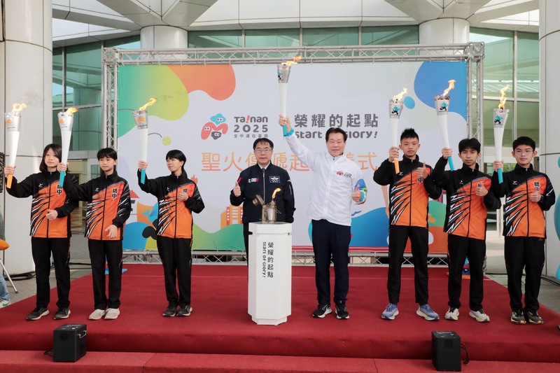 114年全中運聖火本島傳遞由臺南起跑 黃偉哲邀4/19-24來臺南觀賽