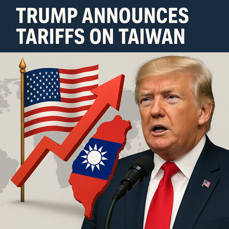 川普宣布對台關稅政策引發市場震盪，半導體業獨留觀望