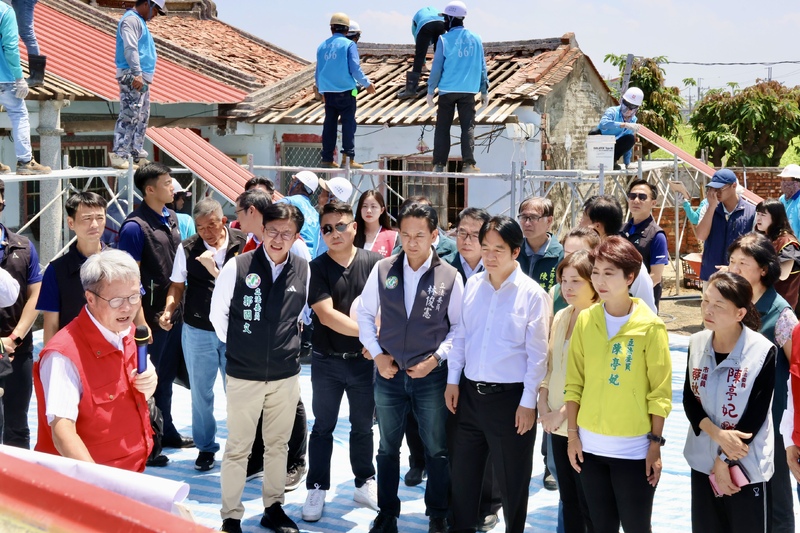 總統赴臺南關心災區復原及房舍修繕進度