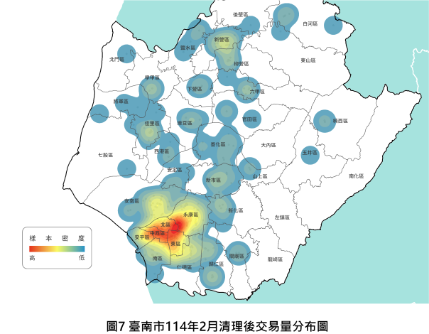 臺南住宅市場顯現價跌量縮　114年2月價格指數微幅下滑、交易量年減逾一成