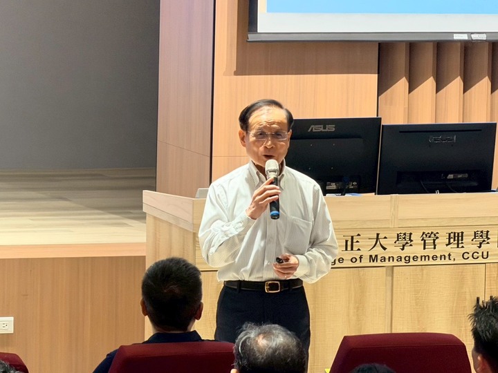 商研院董事長許添財中正大學開講，解析「AI時代跨越核心門檻之道」：臺灣企業須從製造思維走向價值創造