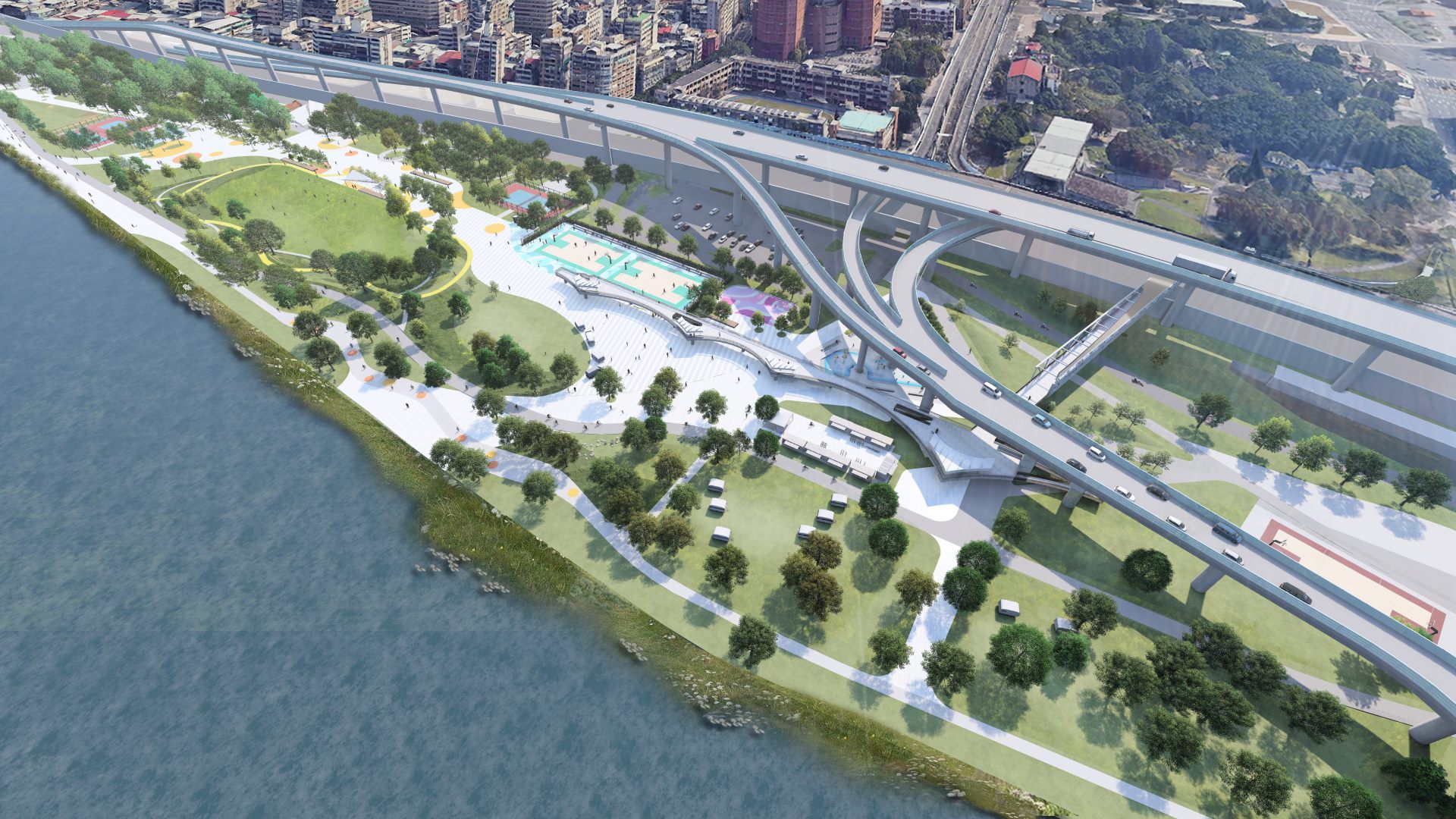 臺北市淡水河水岸空間環境營造工程第二次地方說明會 8月14日大同運動中心揭開精彩改造藍圖