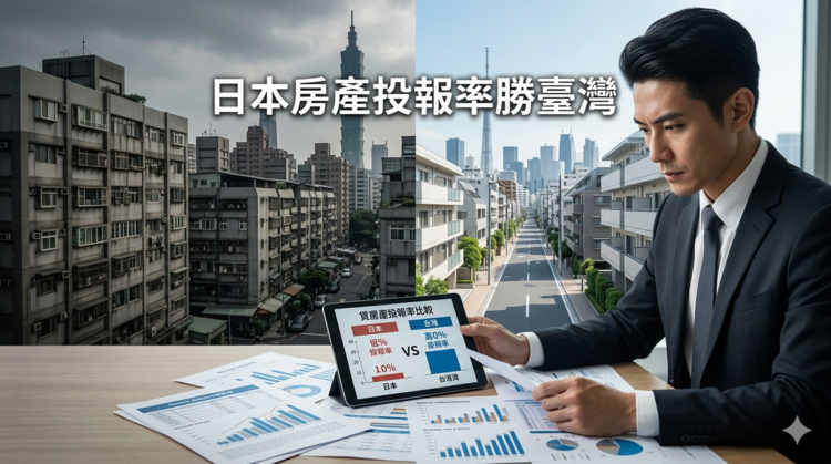 2026最新數據解析：日本房產投報率遠超臺灣低租金報酬現象