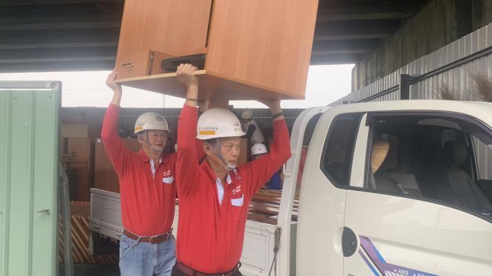 為地震受災戶打造中長期安置處！臺南市府及志工整頓南水署宿舍