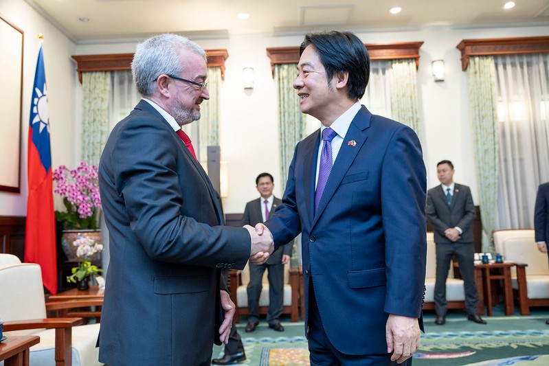 捷克眾議院友台小組首度訪台 賴清德總統盼擴大雙邊合作領域