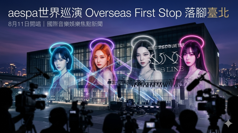 aespa世界巡演海外首站落腳臺北 8月11日開唱 開唱場館懸念未解 售票資訊引發關注