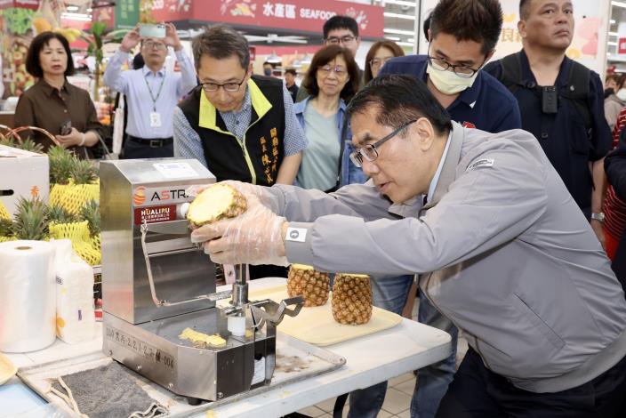 臺南鳳梨產量預估成長5%　黃偉哲市長：臺南市府推23場拓銷強化產銷調節