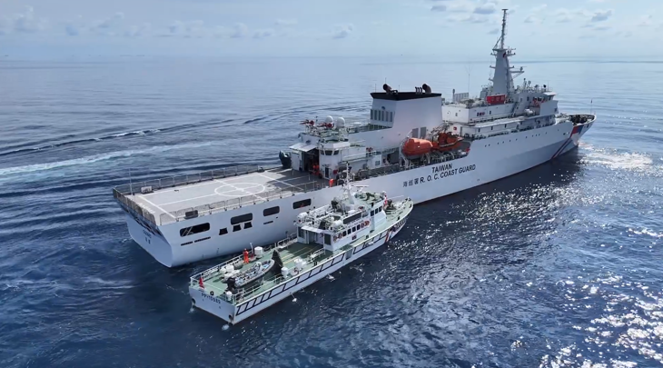 海巡署南沙太平島南援八號演練 落實人道救援無國界的目標