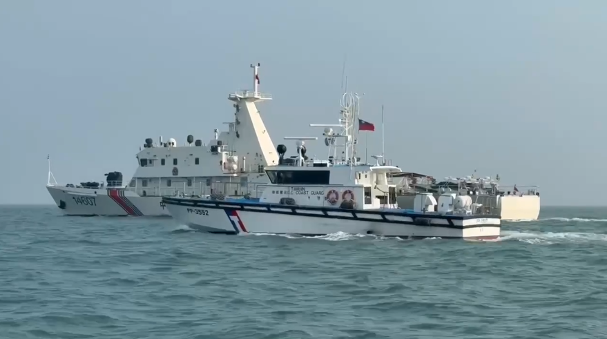 罔顧兩岸和平 ，中國海警隱身暗船再擾金門，海巡署巡防嚴陣以待強力對應來犯