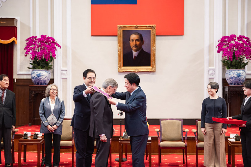 賴清德總統贈勳彭光理先生表彰對臺灣民主無私貢獻 半世紀挺臺角色曝光