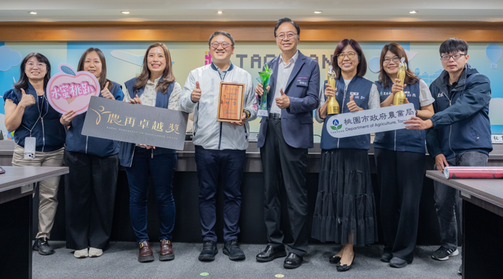 桃園市摘「美國謬思大獎」雙金與「農再卓越獎」首獎　張善政：以創意行銷桃園農業之美展現品牌力