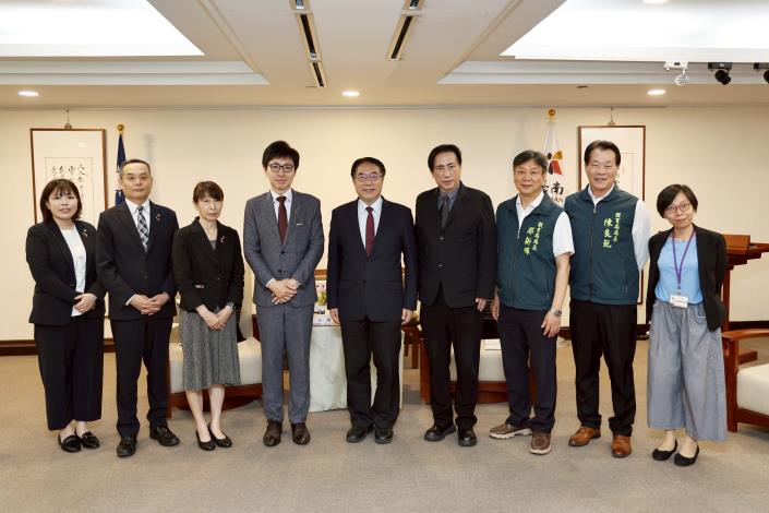 日本秋田市長沼谷純親訪臺南　黃偉哲市長力推日臺教育體育交流再升級