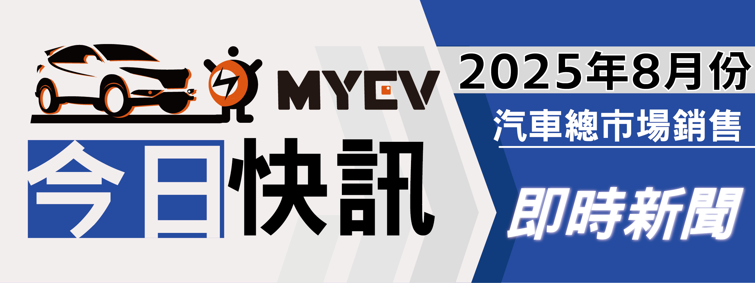 2025年8月台灣汽車掛牌數29,460輛，月減17%，政策利多反致買氣觀望，Toyota與Tesla穩居市場龍頭