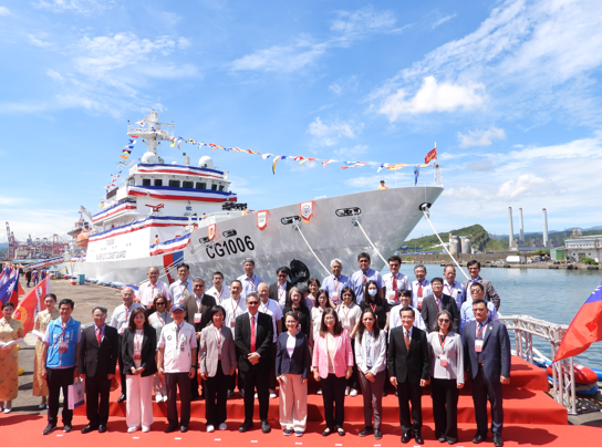 花蓮艦交船暨CG1007命名下水典禮隆重舉行　副總統見證海巡署國艦國造成果　提升救援能量