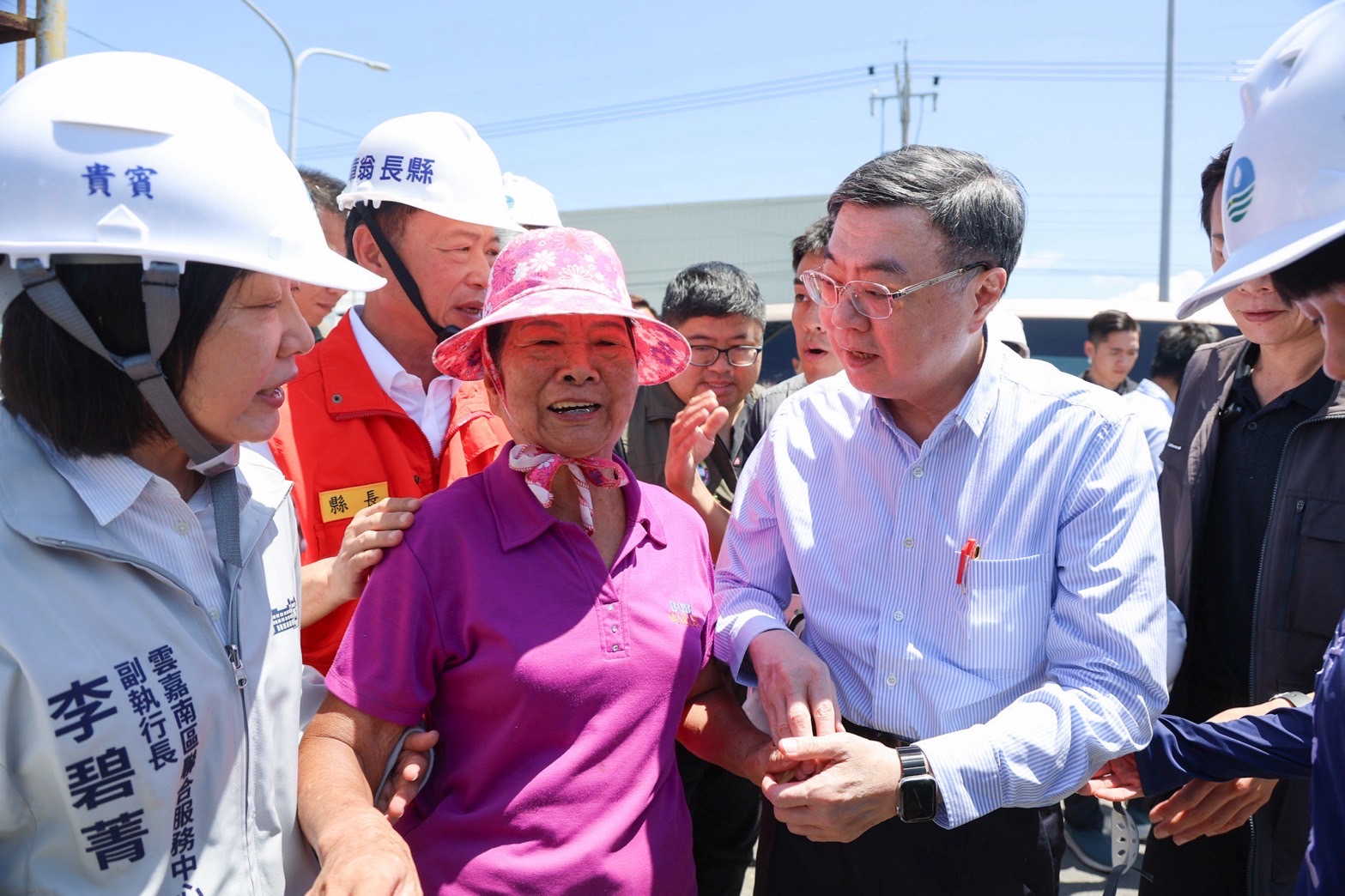 嘉義災後復原 行政院長卓榮泰南下視察：儘速完成復建 協助民眾恢復生活與農業復耕