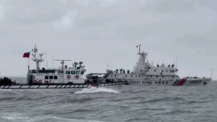 中國海警海象不佳再擾金門海域　海巡署併航強力驅離確保水域安全