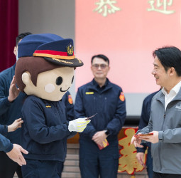 賴清德總統春節慰勉警察同仁　肯定臺北市中正分局同仁全年無休堅守崗位保障社會與人民安居樂業