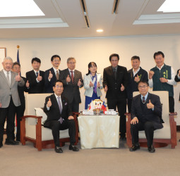 臺南市長黃偉哲與山口縣議會島田教明會長會談　聚焦深化觀光與體育多元交流