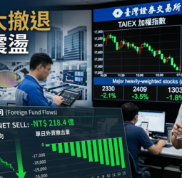 台股外資賣超3095億元　友達、南亞、台積電成提款重心　AI概念股也難逃賣壓