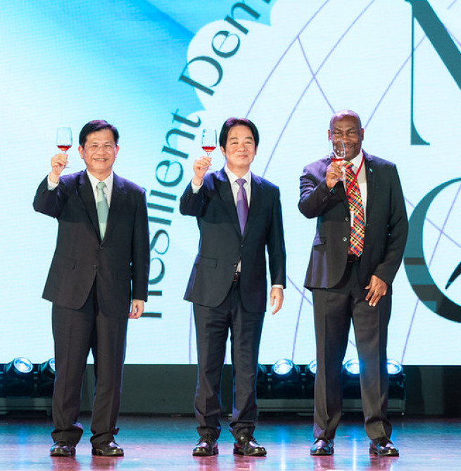 外交部春宴登場 賴清德總統表示臺灣攜手民主友盟國家 共同捍衛區域和平穩定並引領世界進步繁榮