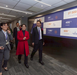 聯邦快遞桃機轉運中心啟用　蕭美琴副總統：強化臺灣物流量能　鞏固全球物流樞紐地位並深化國際經貿連結