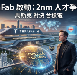 馬斯克推動TeraFab晶圓廠計畫　瞄準2奈米製程全球搶挖半導體人才挑戰台積電、三星