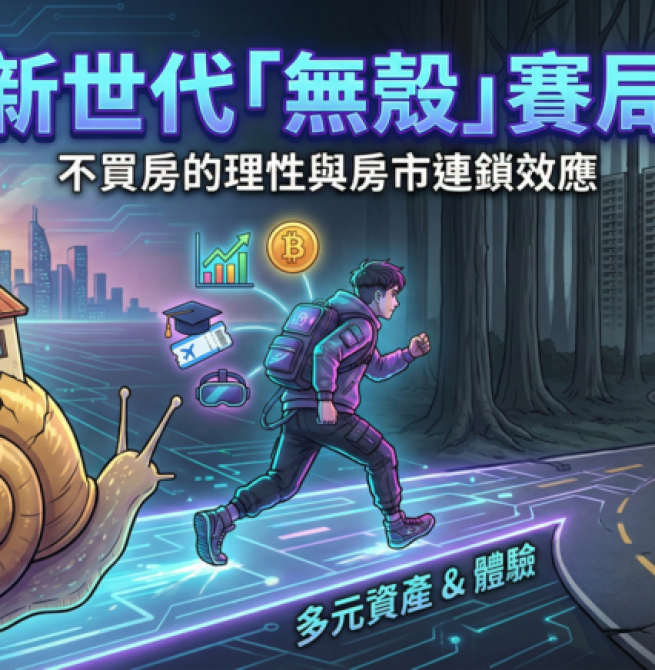 李豫伯教授：新世代的「無殼」賽局全面啟動　解析年輕人不買房對房市結構產生的深層連鎖效應